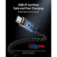 Anker A82E2 USB-C cable with 240W power support for laptop phone and tech accessories