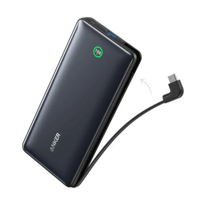 Anker Nano PowerBank 20000mAh 30W with built-in USB-C cable for high capacity charging
