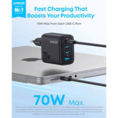 Anker Zolo A121C foldable 70W charger for phones tablets laptops and travel