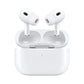 Apple AirPods Pro 2 earbuds inside an open MagSafe charging case