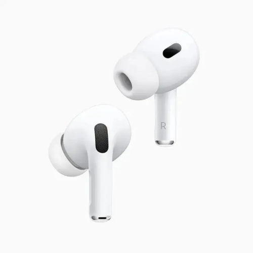 Apple AirPods Pro 2 white wireless earbuds with silicone ear tips