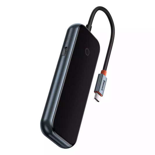 Baseus AcmeJoy 4-Port Type-C Hub Adapter Dark Gray with 3 USB 3.0 ports and Type-C PD Data port