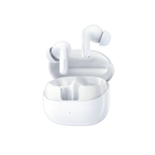 Baseus Bass BP1 Pro in-ear true wireless earbuds in white with charging case, top view