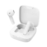 Baseus Bowie E16 white true wireless earphones with open charging case front side angle