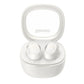 Baseus Bowie WM02 white wireless earbuds with open charging case side angle