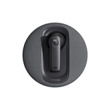 Baseus C-Mic CM10 black smart wireless earphone docked in charging base top front view