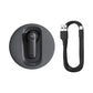 Baseus C-Mic CM10 black smart wireless earphone with Type-C charging cable front view