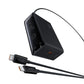 Baseus Digital GaN 240W intelligent desktop fast charger with display and connected USB-C cables