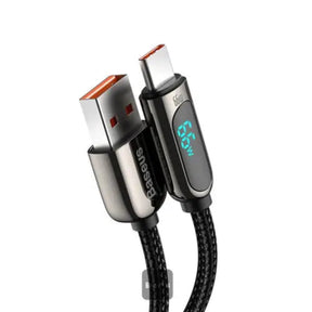 BASEUS Display Fast Charging Data Cable USB to Type-C – 66W (1M / 2M)