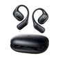 Baseus ELI 2I FIT black open-ear true wireless earbuds floating above open charging case front view