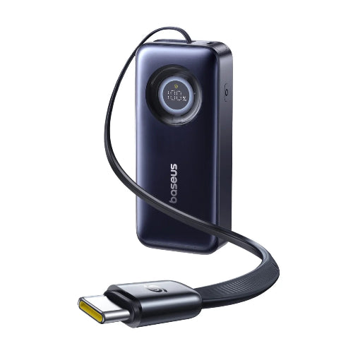 Baseus EnerCore CR11 Power Bank 20000mAh 67W with Retractable Cable Cosmic Black