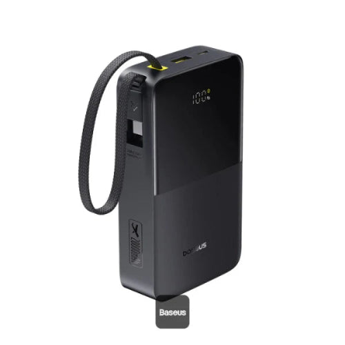 Baseus EnerFill FC51 Bipow2 Pro 20000mAh 22.5W Digital Display Power Bank with Built in Cable