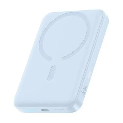 Baseus EnerFill FT11 10000mAh magnetic power bank in sky blue with 27W USB-C fast charging and wireless phone and Apple Watch charging