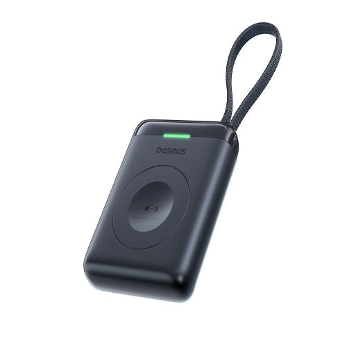 Baseus EnerFill FW11 Portable Wireless Charger with Built-in Cable for Apple Watch 5W Midnight