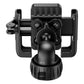 Baseus GoTrip Series bike phone mount rearview mirror version in Cluster Black shown from the front with adjustable clamp and phone holder