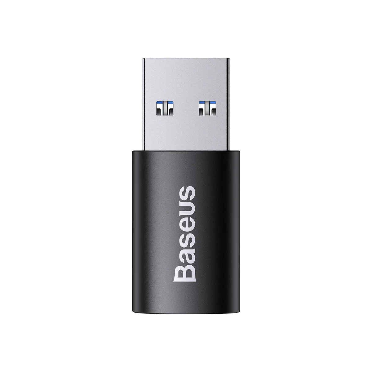 Baseus Ingenuity Series Mini OTG Adapter USB 3.1 to Type-C Black with 10Gbps data transfer front view