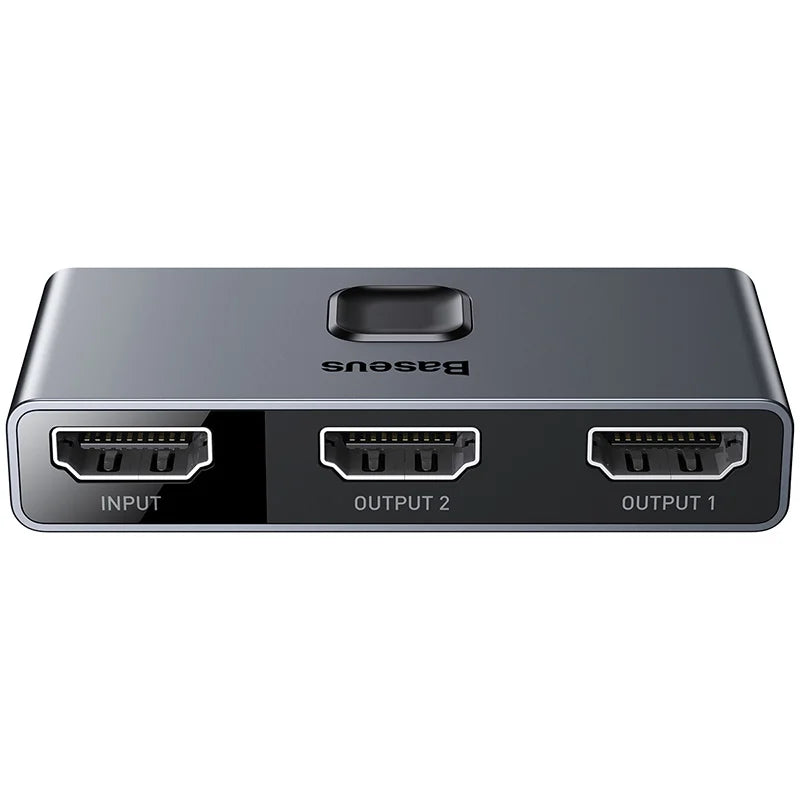 Baseus Matrix HDMI Switcher Space Gray with 2-in-1 or 1-in-2 HDMI switching and 4K 30Hz display support