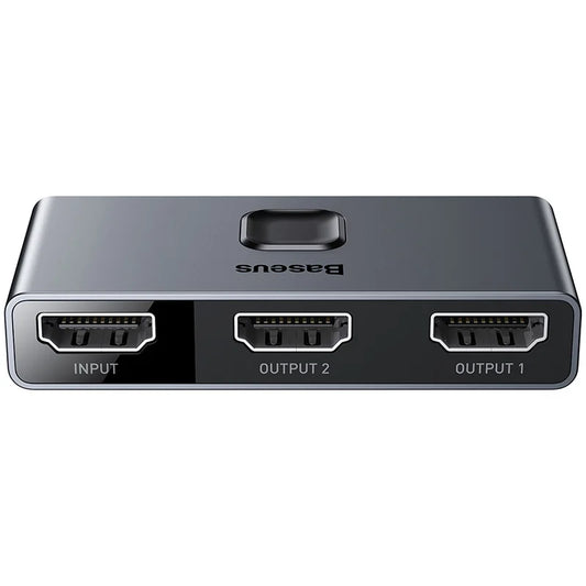 Baseus Matrix HDMI Switcher Space Gray with 2-in-1 or 1-in-2 HDMI switching and 4K 30Hz display support