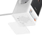 Baseus PowerCombo 65W Smart Powerstrip with bottom view, cable storage compartment and safety certifications