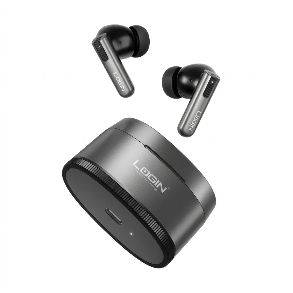 Login L-218 Elan TWS Earbuds with ANC, 13mm Drivers & Custom EQ