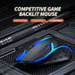 Meetion MT-M371 USB Backlit Mouse with Rainbow Lighting, Adjustable DPI & Wired Control