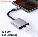 Mcdodo USB-C to C + 3.5mm Adapter (2-in-1 Charge + Audio)