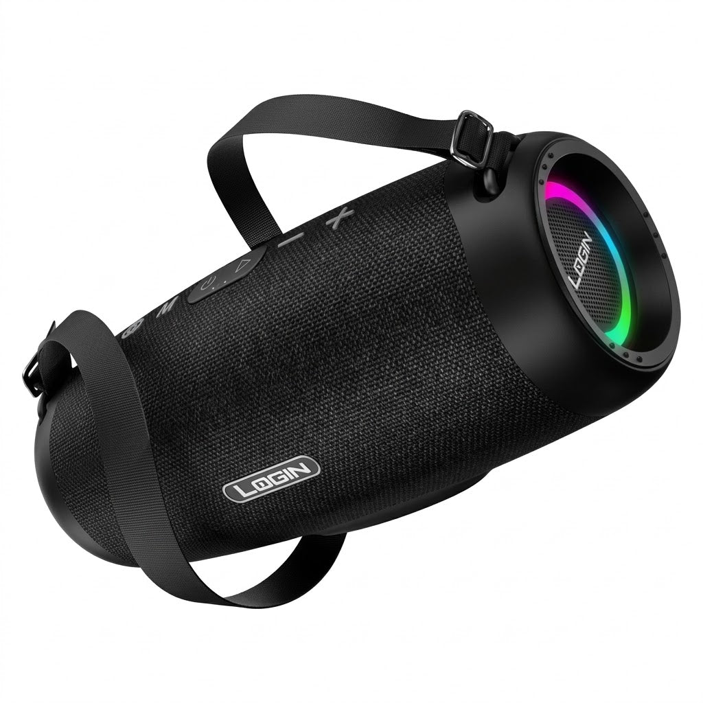 Login L-274 Vybeon Party Speaker – 80W RMS, RGB Lighting & Multi-Mode Playback