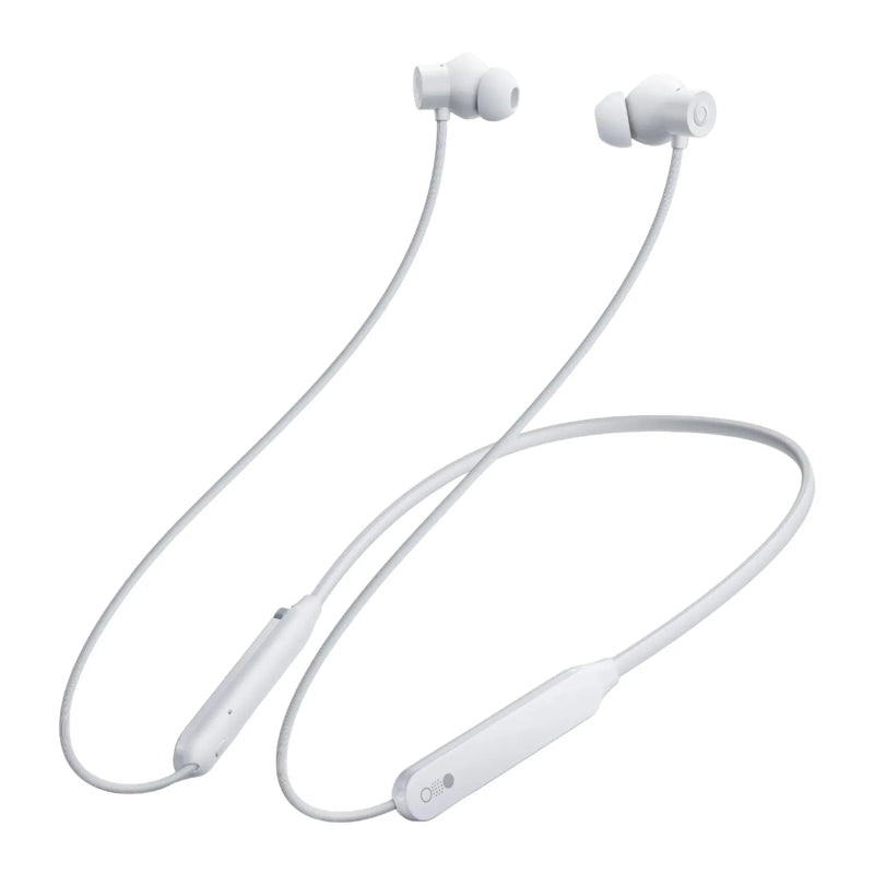  CMF Neckband Pro Wireless Bluetooth Earphones in stylish white color with comfortable neckband fit, Bluetooth 5.3 connectivity, and premium audio clarity.