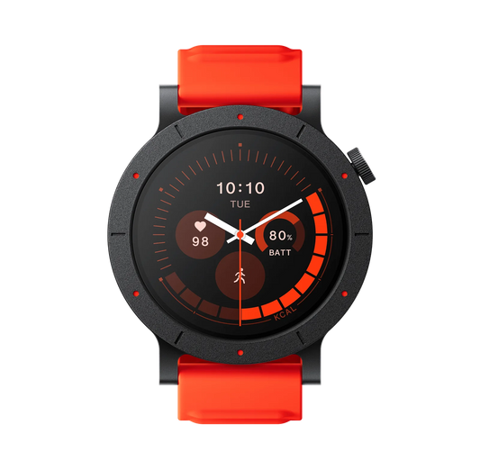 CMF Watch 3 Pro in red strap highlighting sporty look, AMOLED display, smart notifications, and water-resistant build for active lifestyles.