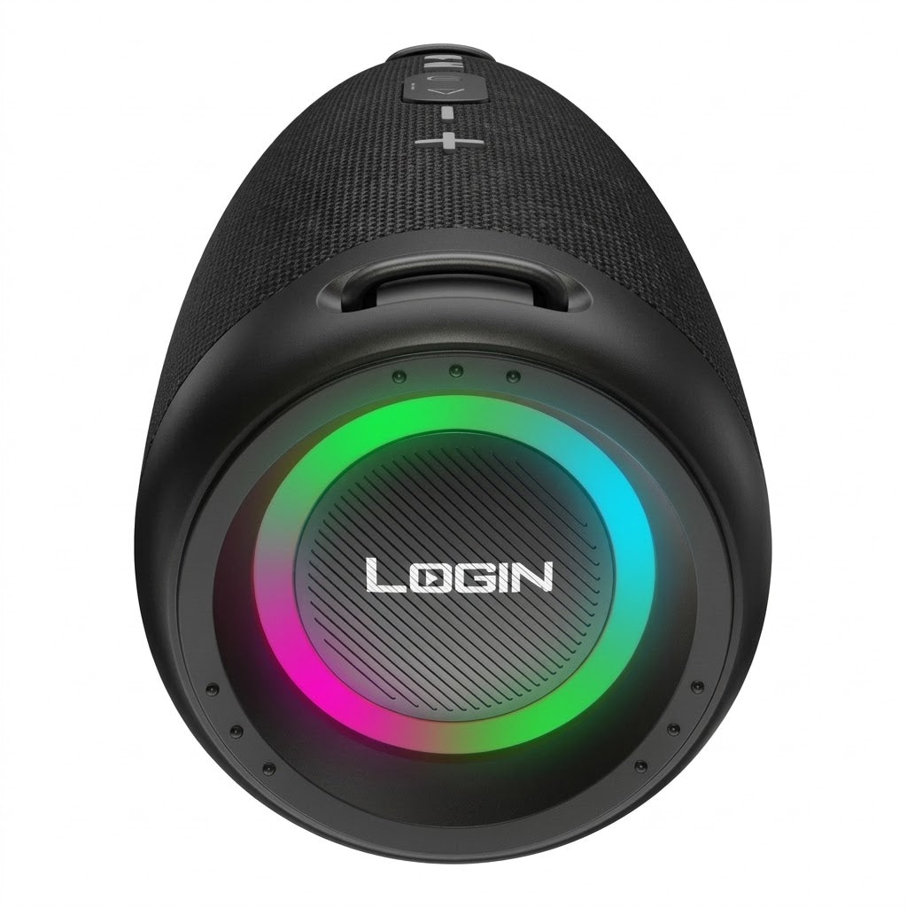 Login L-274 Vybeon Party Speaker – 80W RMS, RGB Lighting & Multi-Mode Playback