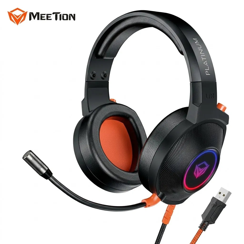 MEETION MT-HP012 Gaming Headset – 50mm audio drivers, Virtual 7.1 support