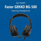Faster BG500 GEKKO Gaming Headphones – 50mm Drivers, ENC Mic, RGB Lighting