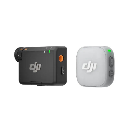 DJI Mic Mini 2 black and white wireless microphone transmitters
