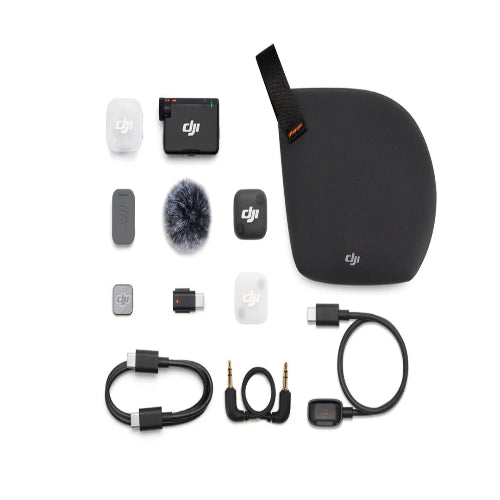 DJI Mic Mini 2 complete wireless microphone kit with accessories