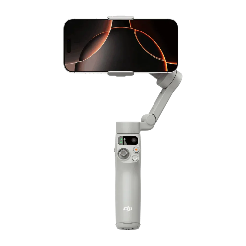 DJI Osmo Mobile 7 smartphone gimbal with built-in tripod and magnetic phone clamp