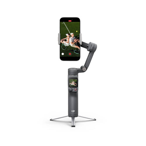 DJI Osmo Mobile 8P smartphone gimbal with FrameTap remote and built-in tripod