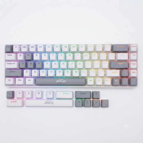 JEDEL KL141 gaming keyboard with smooth Drinkey Red mechanical switches
