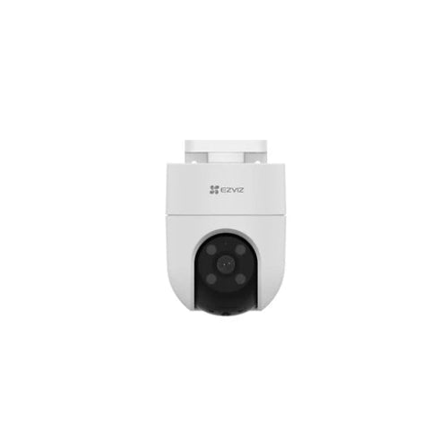 Side angle view of EZVIZ H8c outdoor security camera with rotating pan and tilt structure