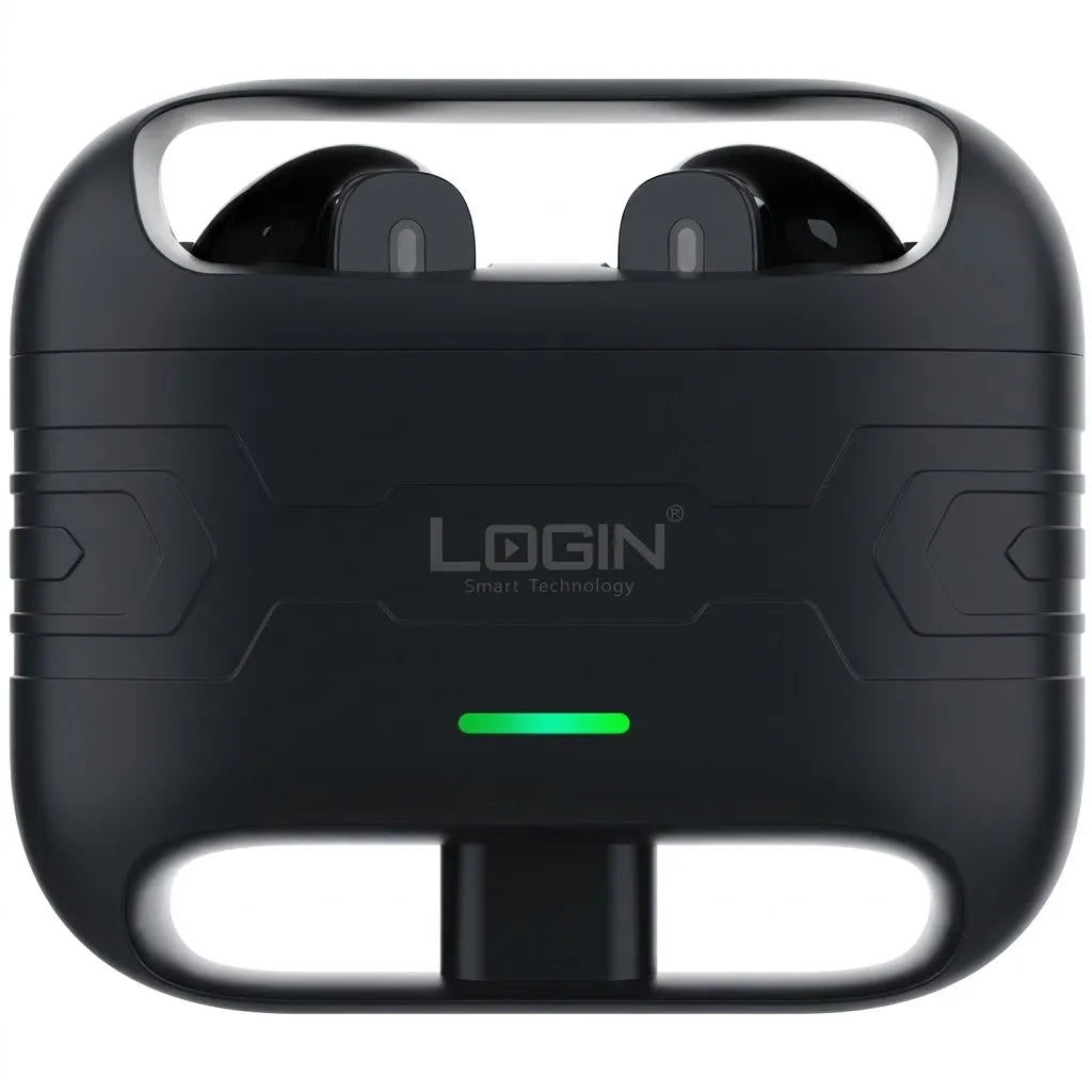 Login L-220 Striker TWS Earbuds with ANC, ENC & Low-Latency Gaming Mode
