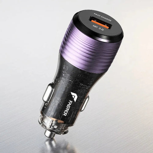 Faster FCC-200 iOS 22.5W Power Torque Car Charger for Convenient In-Car Charging