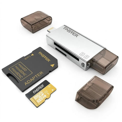 Faster FU101 OTG Card Reader for Memory Card Data Transfer