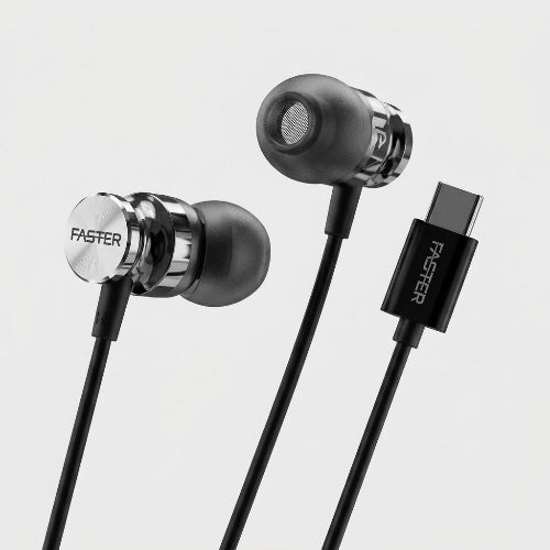 Faster SH-2C Type-C Handsfree earphones with a wired USB Type-C connection.