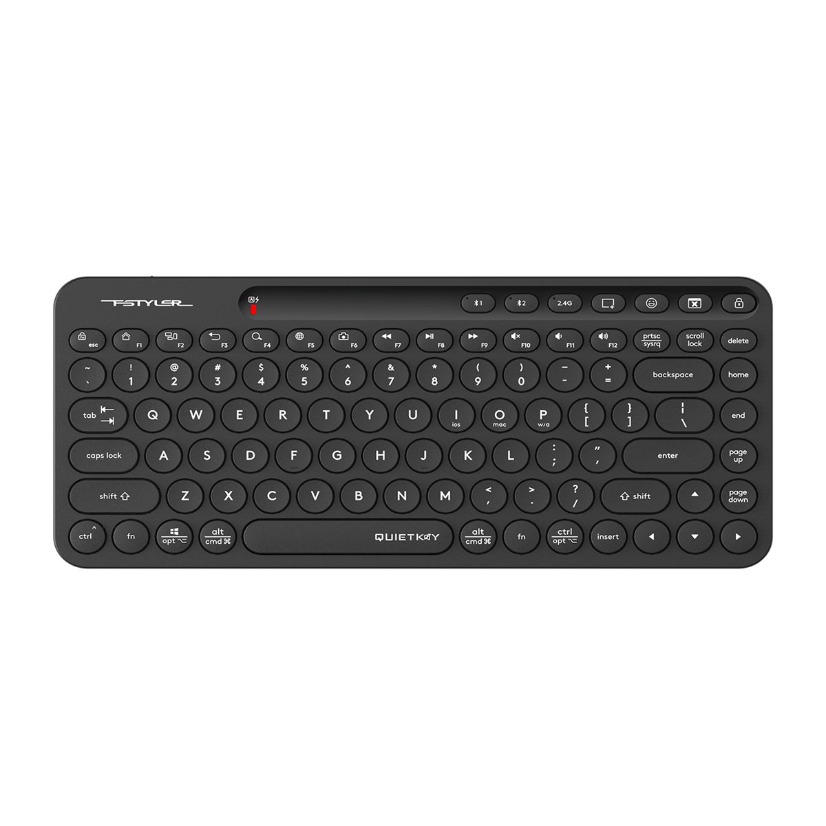 A4Tech FBK36CAS Black Mini BT & 2.4G Wireless Rechargable Keyboard