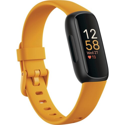 Fitbit Inspire 3 activity tracker in yellow color
