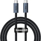 Baseus Superior Series 2 USB4 Full-Function Fast Charging Cable Type-C to Type-C 240W 1M - dynsol