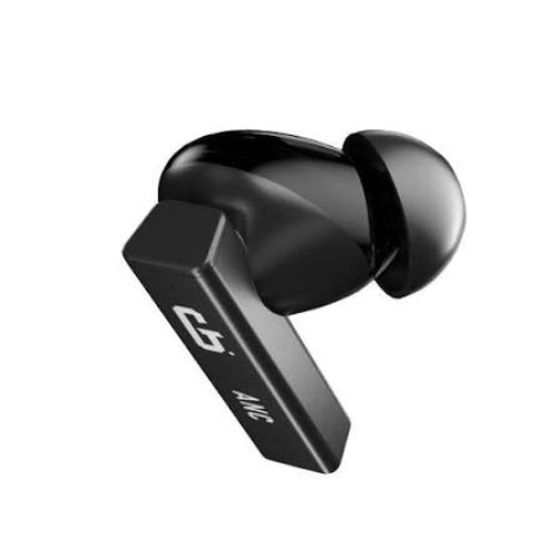 Close-up view of GPOD Elite Pro Black Wireless Earbud with modern in-ear design