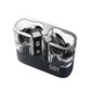 GPOD Elite Pro Black Wireless Earbuds with transparent charging case featuring premium TWS design