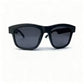 GSHADES RETRO NEO Black Bluetooth Audio Sunglasses front view with retro frame design