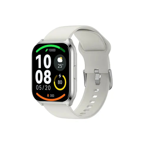 Haylou RS5 Smart Watch in Silver with 2.01-inch AMOLED Display and Bluetooth Calling