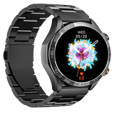 Haylou Solar 5 black smartwatch with AMOLED display and silicone strap